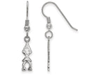 LogoArt Sterling Silver Alpha Chi Omega Small Dangle Earrings
