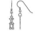 LogoArt Sterling Silver Chi Omega Small Dangle Earrings