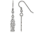 LogoArt Sterling Silver Delta Phi Epsilon Small Dangle Earrings