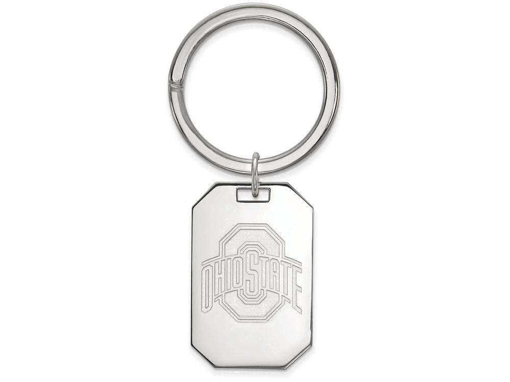 Logoart 925 Sterling Silver Ohio State University Key Chain
