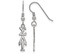 LogoArt Sterling Silver Sigma Delta Tau Small Dangle Earrings