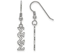 LogoArt Sterling Silver Sigma Sigma Sigma Small Dangle Earrings
