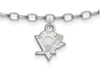 LogoArt Sterling Silver Pittsburgh Penguins Anklet