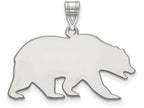 LogoArt Sterling Silver University Of California Berkeley Large Pendant Necklace