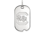 LogoArt Sterling Silver University Of South Carolina Small Dog Tag Pendant Necklace