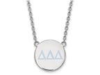 LogoArt Sterling Silver Delta Delta Delta Small Enameled Pendant Necklace With 18 Inch