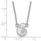 LogoArt Sterling Silver East Carolina University Large Enamel Pendant Necklace
