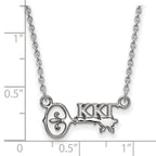 LogoArt Sterling Silver Florida State University Large Dog Tag Pendant Necklace
