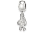 LogoArt Sterling Silver Iowa State University Bead Charm Charm Small Dangle Bead Charm