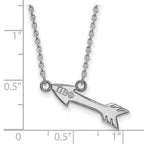 LogoArt Sterling Silver Tampa Bay Ligtning Small Enamel Pendant Necklace