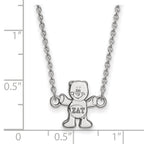 LogoArt Sterling Silver Northern Illinois University Large Pendant Necklace