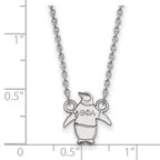 LogoArt Sterling Silver Purdue Sm Pendant Necklace In Circle