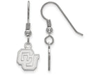 LogoArt Sterling Silver University Of Colorado Xs Dangle Earrings Wire