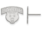 LogoArt Sterling Silver Baylor University Small Post Earrings