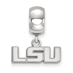 LogoArt Sterling Silver Louisiana State University Bead Charm Charm Xs Dangle Bead Charm