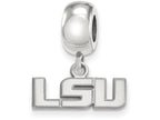 LogoArt Sterling Silver Louisiana State University Bead Charm Charm Xs Dangle Bead Charm