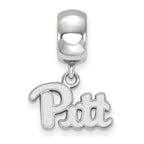 LogoArt Sterling Silver University Of Pittsburgh Bead Charm Charm Xs Dangle Bead Charm