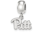 LogoArt Sterling Silver University Of Pittsburgh Bead Charm Charm Xs Dangle Bead Charm