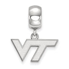 LogoArt Sterling Silver Virginia Tech Bead Charm Charm Xs Dangle Bead Charm