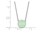 LogoArt Sterling Silver Alpha Epsilon Phi Small Enameled Pendant Necklace With 18 Inch
