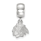 LogoArt Sterling Silver Chicago Blackhawks Bead Charm Charm Xs Dangle Bead Charm