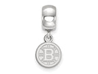 LogoArt Sterling Silver Boston Bruins Bead Charm Charm Xs Dangle Bead Charm