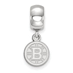 LogoArt Sterling Silver Boston Bruins Bead Charm Charm Xs Dangle Bead Charm