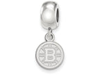 LogoArt Sterling Silver Boston Bruins Bead Charm Charm Xs Dangle Bead Charm