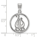 LogoArt Sterling Silver Baylor University Small Pendant Necklace
