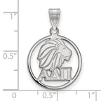 LogoArt Sterling Silver Washington Capitals Large Enamel Pendant Necklace