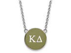 LogoArt Sterling Silver Kappa Delta Small Enameled Pendant Necklace With 18 Inch