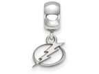 LogoArt Sterling Silver Tampa Bay Ligtning Bead Charm Charm Xs Dangle Bead Charm