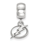 LogoArt Sterling Silver Tampa Bay Ligtning Bead Charm Charm Xs Dangle Bead Charm
