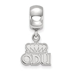 Logoart 925 Sterling Silver Old Dominion University Extra Small Dangle Bead Charm
