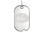 LogoArt Sterling Silver Penn State University Small Dog Tag Pendant Necklace