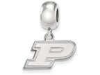 LogoArt Sterling Silver Purdue Bead Charm Charm Xs Dangle Bead Charm