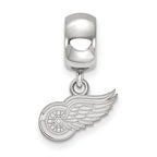 LogoArt Sterling Silver Detroit Red Wings Bead Charm Charm Xs Dangle Bead Charm