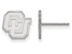 LogoArt Sterling Silver University Of Colorado Xs Post Earrings