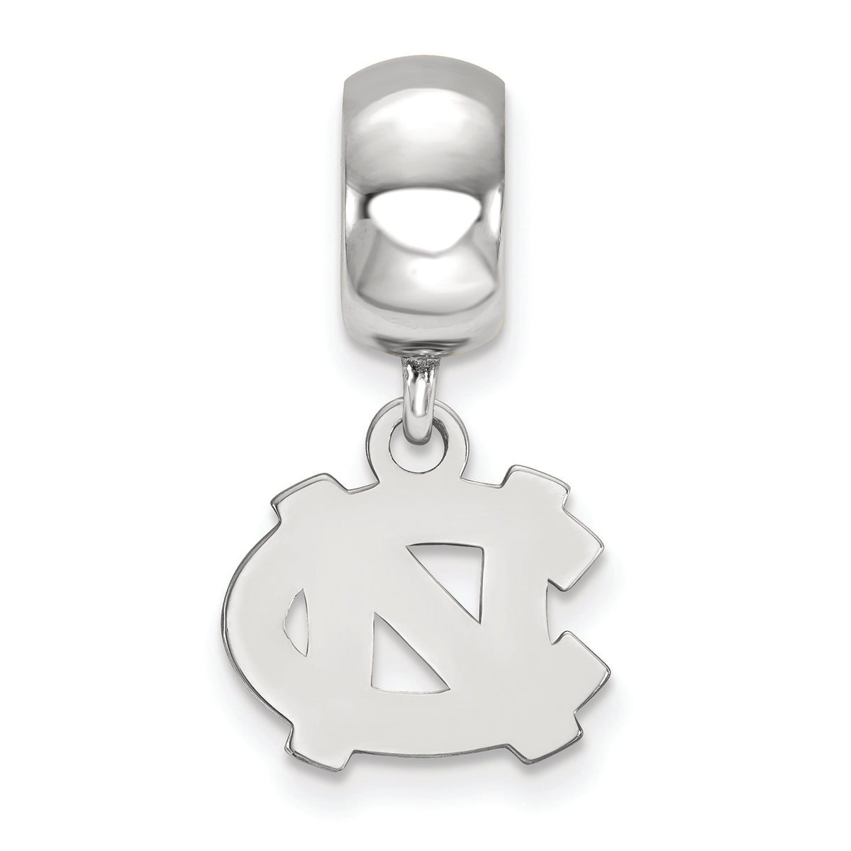LogoArt Sterling Silver University Of North Carolina Bead Charm Charm Xs Dangle Bead Charm