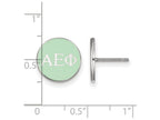 LogoArt Sterling Silver Alpha Epsilon Phi Enameled Post Earrings