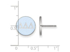 LogoArt Sterling Silver Delta Delta Delta Enameled Post Earrings