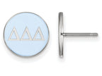 LogoArt Sterling Silver Delta Delta Delta Enameled Post Earrings