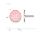 LogoArt Sterling Silver Delta Gamma Enameled Post Earrings