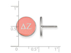 LogoArt Sterling Silver Delta Zeta Enameled Post Earrings