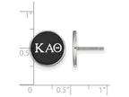 LogoArt Sterling Silver Kappa Alpha Theta Enameled Post Earrings