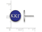 LogoArt Sterling Silver Kappa Kappa Gamma Enameled Post Earrings