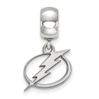 LogoArt Sterling Silver Tampa Bay Ligtning Bead Charm Charm Small Dangle Bead Charm