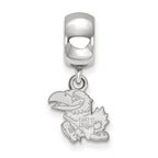 LogoArt Sterling Silver University Of Kansas Bead Charm Charm Xs Dangle Bead Charm