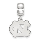 LogoArt Sterling Silver University Of North Carolina Bead Charm Charm Small Dangle Bead Charm