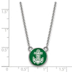 LogoArt Sterling Silver University Of Tennessee Small Enamel Pendant Necklace